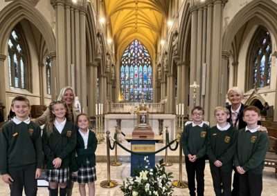Our school chaplains visited Salford Cathedral to visit the ’Relics of St Bernadette’ tour